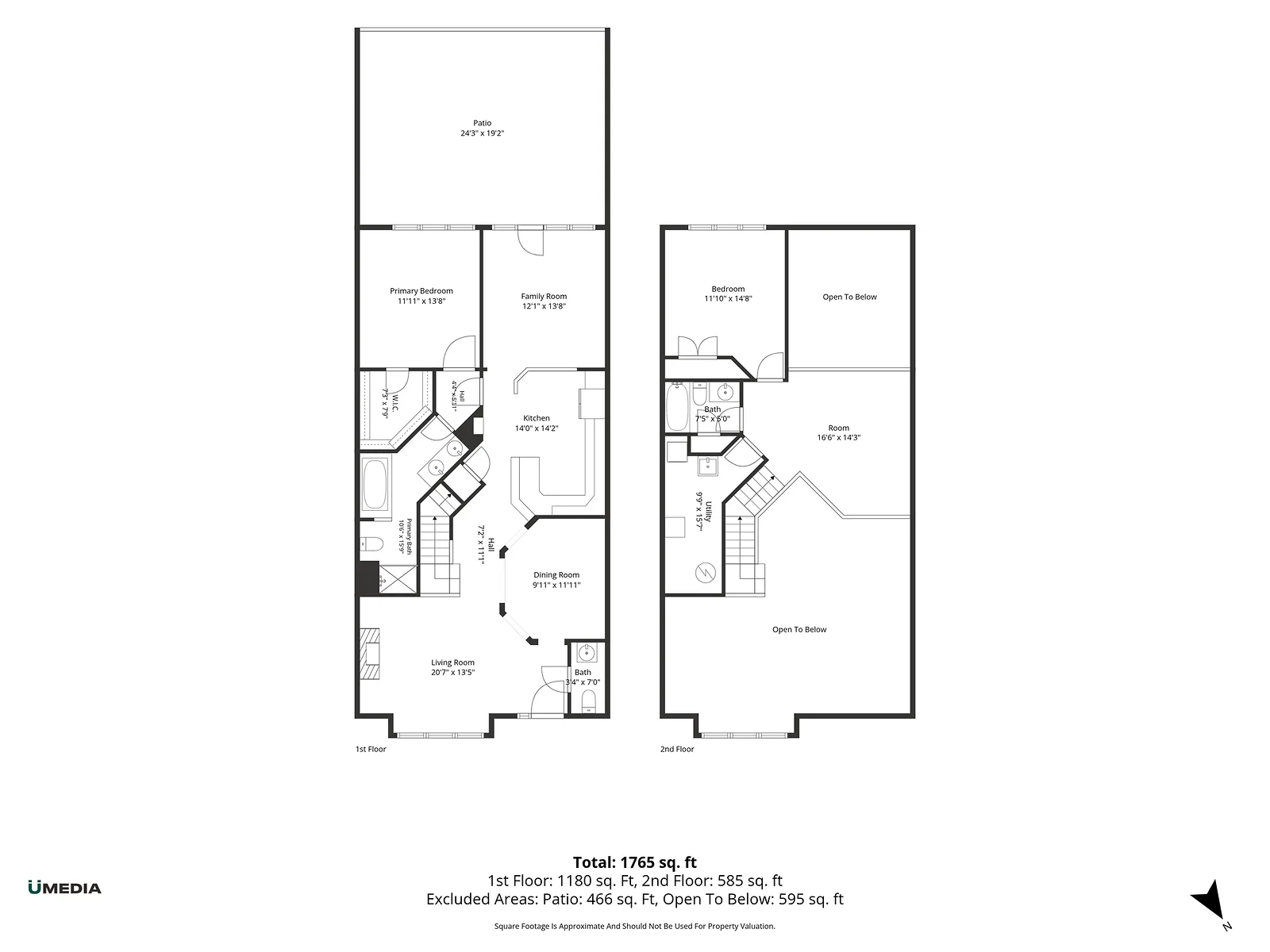 Main and Second Floor Plans